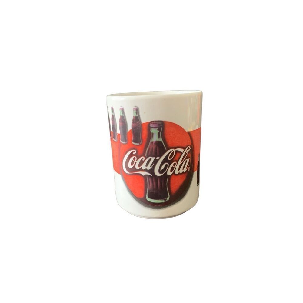Vintage Coca-Cola 1997 Always Refreshing Collectible Logo Bottle Mug HTF